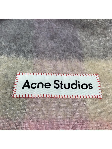 Acne Studios　チェックモヘアマフラー