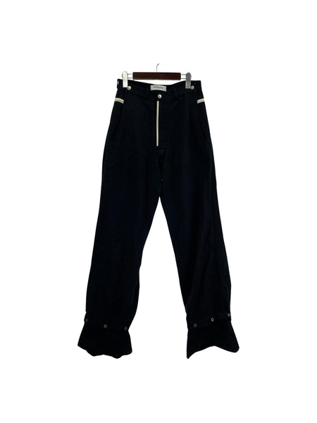 kikokostadinov 22ss HAIDU HEM TROUSER トラウザーズ 44 ブラック[値下]
