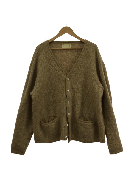 cantate/22AW/Stupid Shaggy Cardigan/モヘヤシルクウール/カーディガン/0/茶