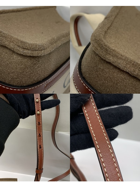 Chloe WOODY スモールトートバッグ CHC21WS397F3726E クロエ ウッディ 2WAY トート ハンドバッグ ショルダーバッグ 