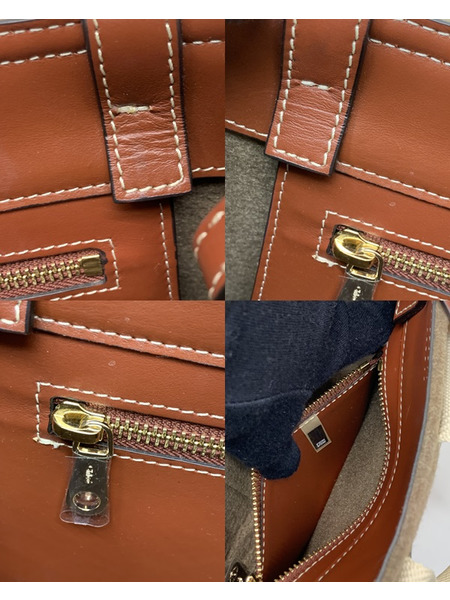 Chloe WOODY スモールトートバッグ CHC21WS397F3726E クロエ ウッディ 2WAY トート ハンドバッグ ショルダーバッグ 