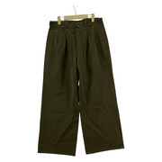 OLD・VINTAGE パンツ 50s ウールギャバ タックスラックス カーキ (32)