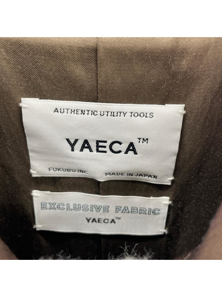 YAECA ソノ他 ステンカラーコート 茶 S