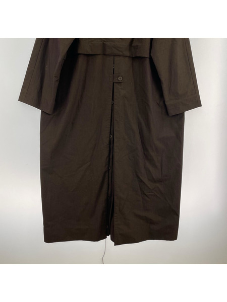 YAECA ソノ他 ステンカラーコート 茶 S