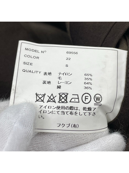 YAECA ソノ他 ステンカラーコート 茶 S