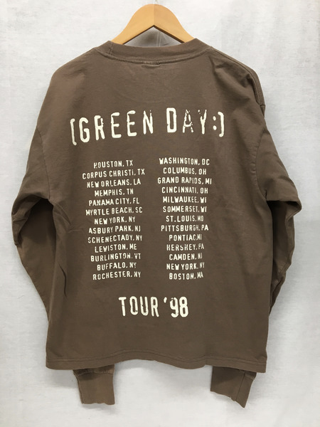 90s GIANT USA製 GREEN DAY nimrod L/S Tシャツ ロンTee (L) ブラウン