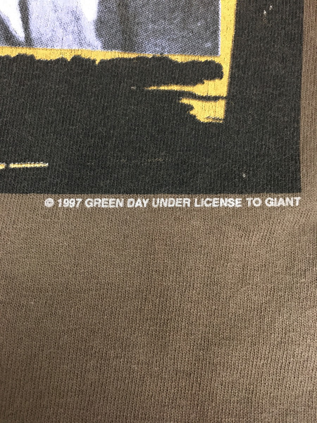90s GIANT USA製 GREEN DAY nimrod L/S Tシャツ ロンTee (L) ブラウン