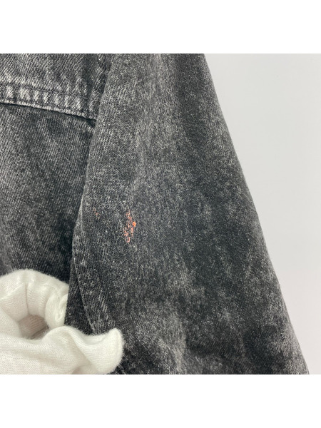 DIESEL 25AW D-Aberdeen-Fsh2 ノーカラーデニムジャケット S ブラック