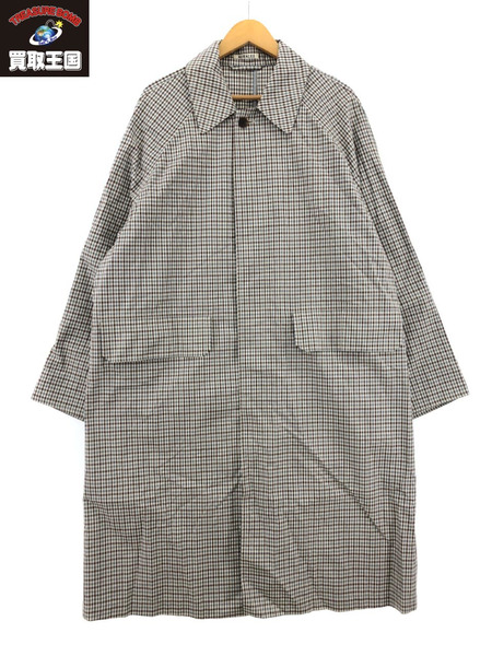 木造 AURALEE/FINX WEATHER CLOTH CHECK COAT/3 - 通販
