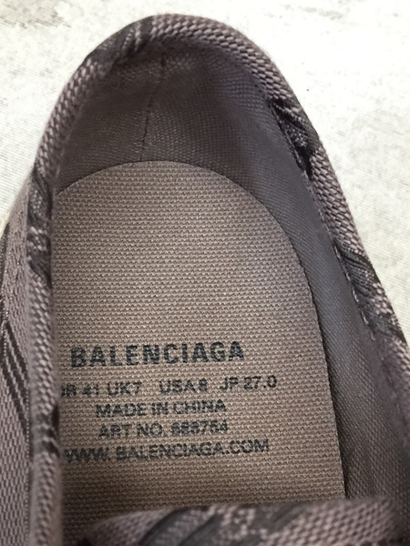 BALENCIAGA/22AW/BB Logo Paris Low Top/ヴィンテージ加工スニーカー/41