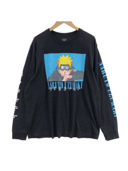 NARUTO ウズマキナルト アニメTee L/S 黒 XL