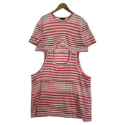COMME des GARCONS ソノ他 HOMME PLUS ドッキングボーダーワンピース L ピンク