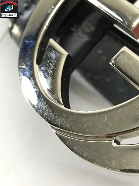  GUCCI 411924・CWCIN・110・44・493075 シグネチャー レザーベルト