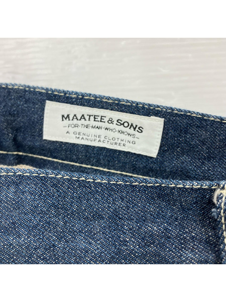 MAATEE&SONS 強燃セルビッチ DENIM WORK TROUSER 1 インディゴ