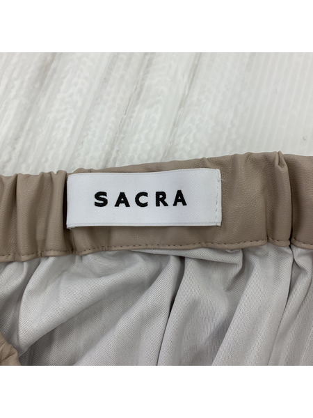 SACRA エコレザープリーツスカート[値下]