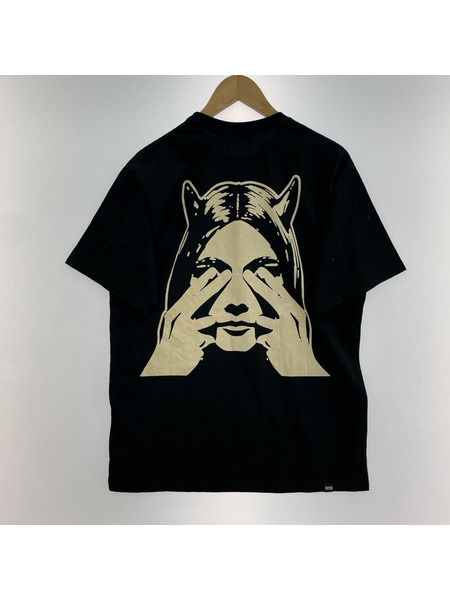 HYSTERIC GLAMOUR 目隠シデビルガール Tシャツ (L)