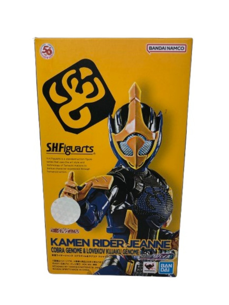 メーカー 仮面ライダーフィギュア S.H.Figuarts 仮面ライダージャンヌ コブラゲノム＆ラブコフ クジャクゲノム