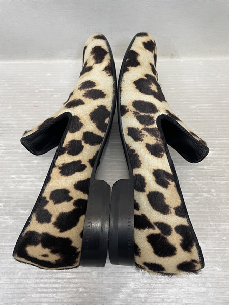CELINE フィービー期 ハラコ レオパードスリッポン 37
