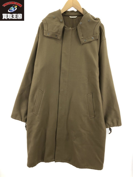 AURALEE 17aw LIGHT MELTON LONG HOODED COAT 3[値下]