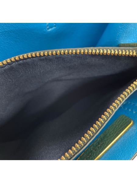 MARC JACOBS レザーショルダーバッグ ブルー