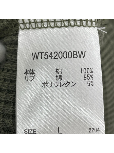 WETTEMPT 長袖Tシャツ・カットソー HENRY NECK PIGMENT WAFFLE  L/S[値下]