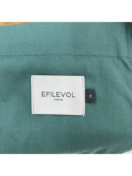 .efiLevol セットアップ EmbroideredCorduroyPeakLapel