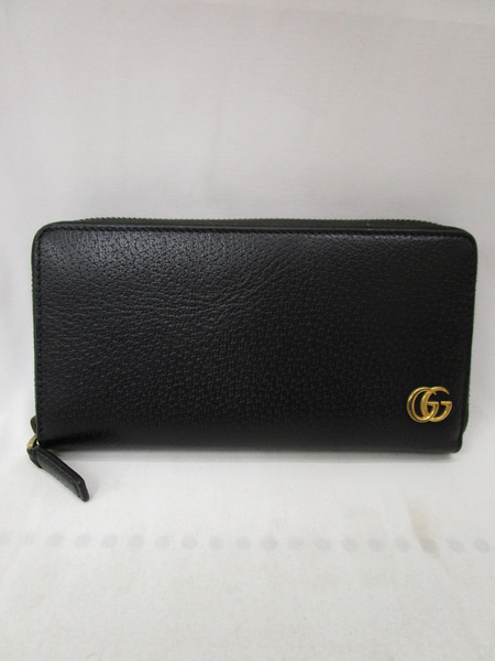 GUCCI/GGマーモント ラウンドファスナー/長財布/428736