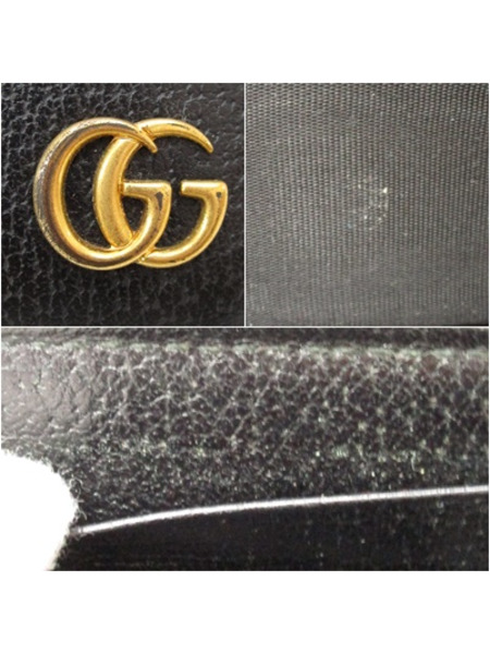 GUCCI/GGマーモント ラウンドファスナー/長財布/428736