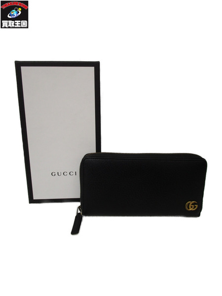 GUCCI/GGマーモント ラウンドファスナー/長財布/428736