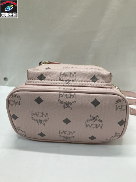 MCM ｳﾞｨｾﾄｽ柄ﾐﾆﾘｭｯｸ ﾋﾟﾝｸ