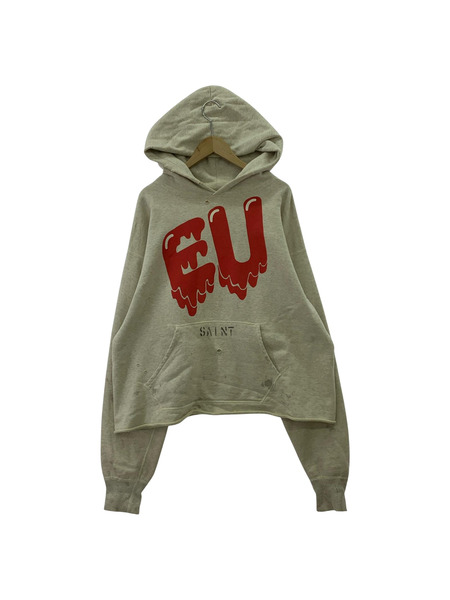 SAINT MICHAEL パーカー EU STM HOODIE/ダメージ加工/オートミールカラー