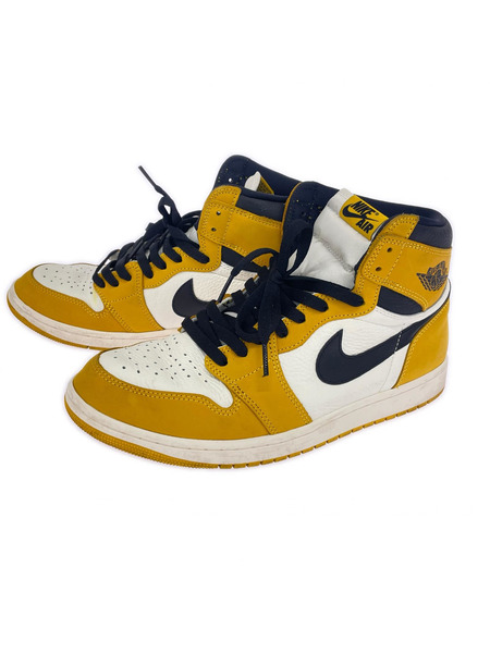 NIKE AIR JORDAN 1 RETROHIGH OG YELLOW OCHRE/BLACK-SAIL (29)