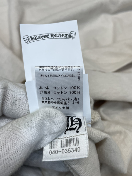 CHROME HEARTS 25AW Back Horseshoe Print Ladies Ringer Tee M