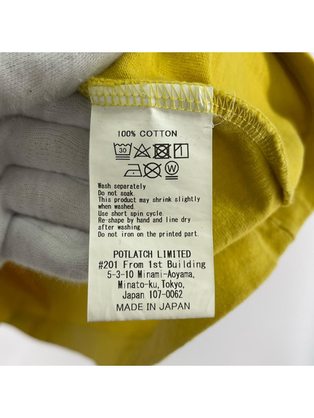 C.E グラフィックプリントTee L イエロー