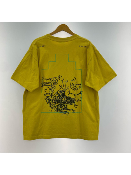 C.E グラフィックプリントTee L イエロー