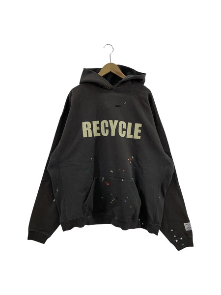 GALLERY DEPT 90S RECYCLE HOODIE Washed Black 加工パーカー XL