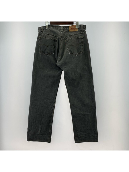 Levi's デニム・ジーンズ USA製 501-0658 先染メブラックデニムパンツ (W34)