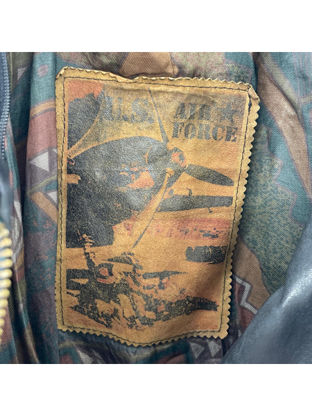 レザージャケット US AIR FORCE A-2 黒
