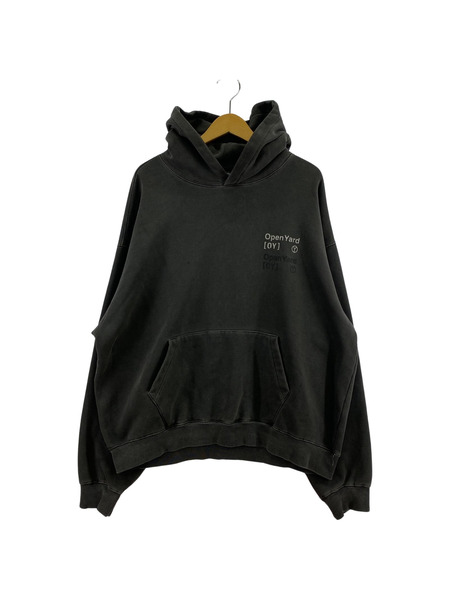 OY HD PIGMENT TYPO HOODIE (2) ブラック