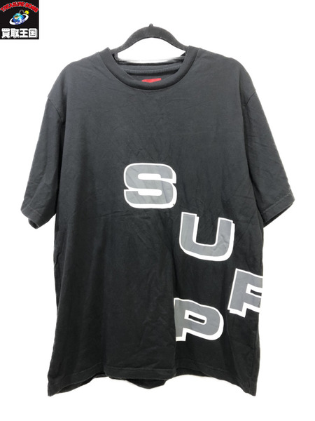 Supreme 18AW stagger tee/BLK/L/黒/シュプリーム｜商品番号：2100215289172 - 買取王国ONLINESTORE