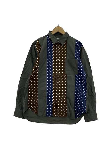 COMME des GARCONS HOMME DEUX/ドットストライプシャツ/M/DQ-B045[値下]