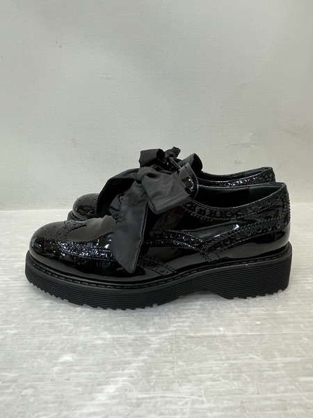 PRADA ウイングチップ パテントシューズ 35 1/2 黒 3E5739