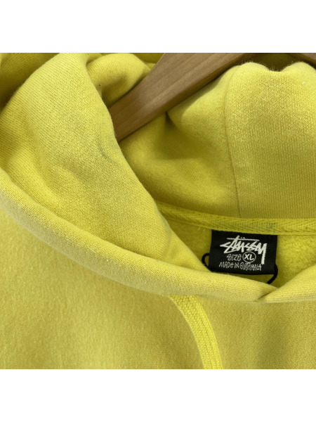 STUSSY/Swirl App Hood Applique/パーカー/YEL/118472