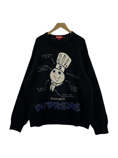 Supreme×Doughboy 22AW L/S ニット 黒 (XL)