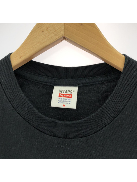 WTAPS×SUPREME　Tシャツ　ブラック　M