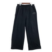 AFB STUDDED BAGGY SWEAT PANTS L ブラック