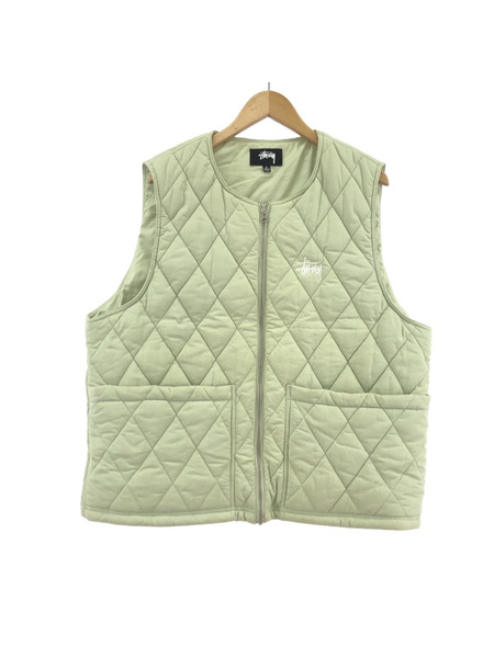 STUSSY　Diamond Quilted Vest L