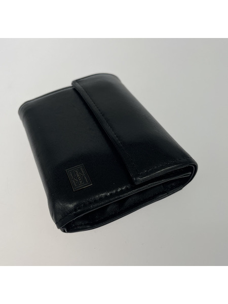 PORTER 吉田カバン PLUMEWALLET/牛革/BLK[値下]