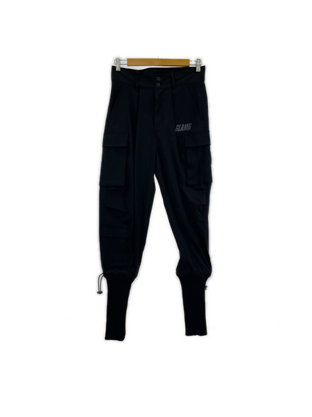 glamb パンツ Long rib cargo pants
