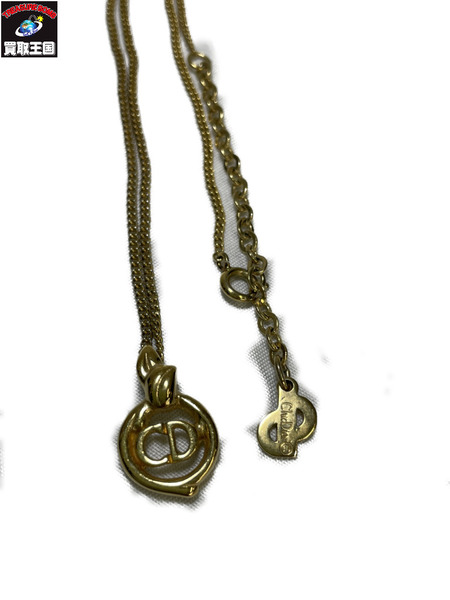 Dior CDロゴ リーフサークル ネックレス